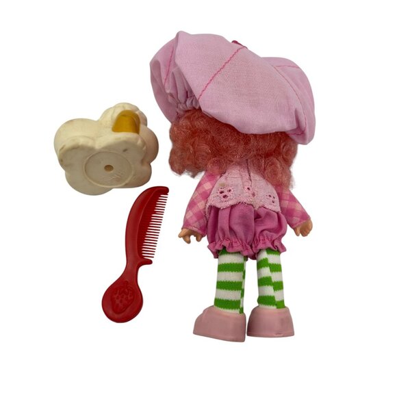 Raspberry Tart Strawberry Shortcake Doll & Pet Chiffon Vintage - Picture 3 of 4